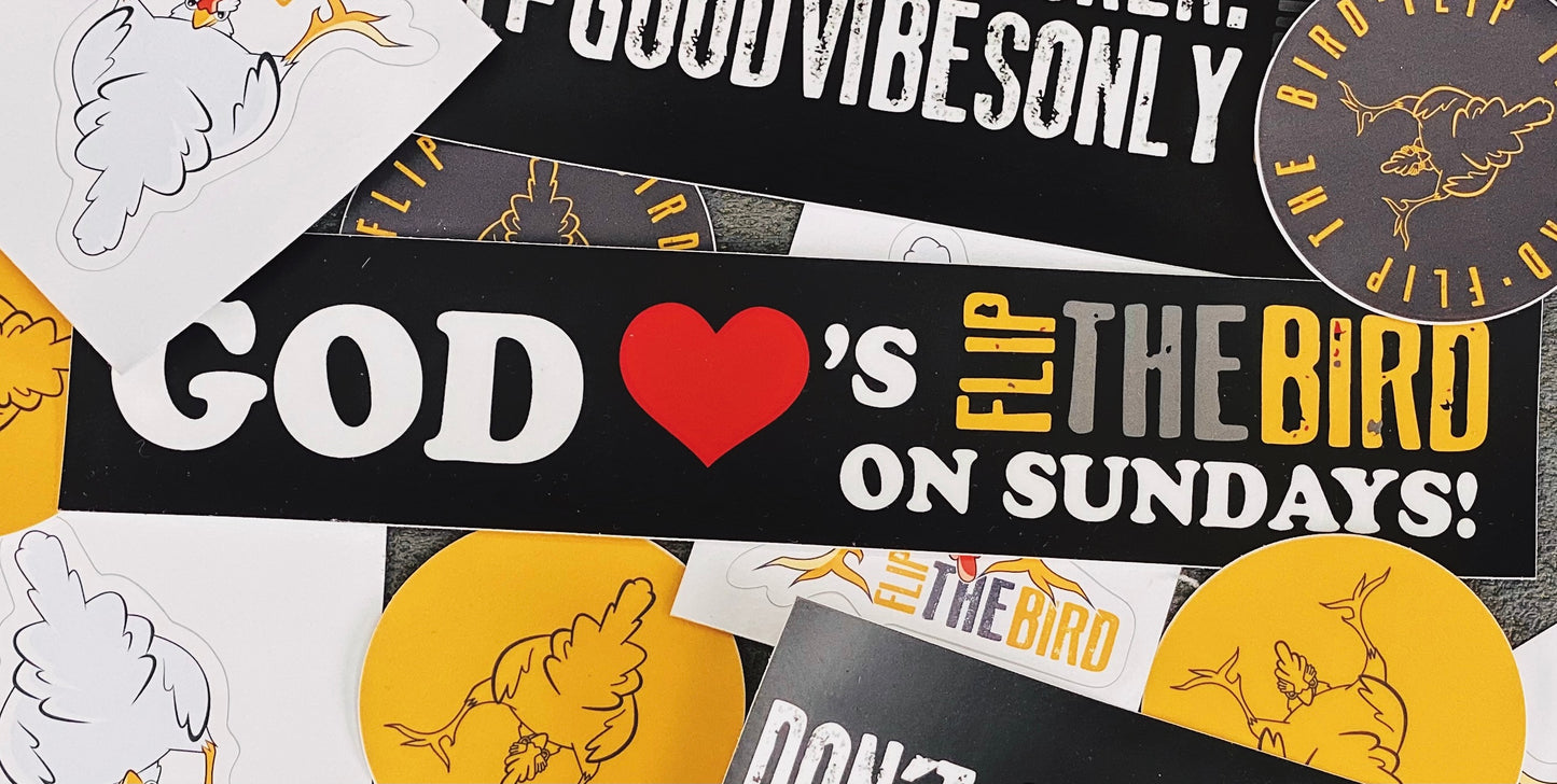 God Loves FTB on Sundays Sticker